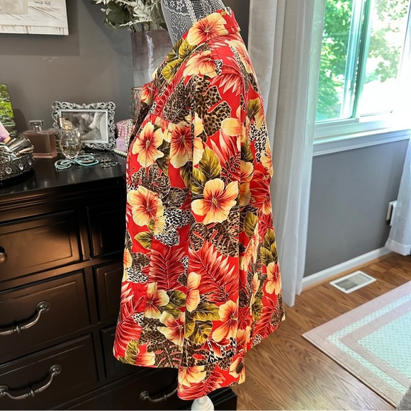 Easy Spirit Tropical Floral Print Stretch Jacket Women’s Medium - Picture 3 of 16
